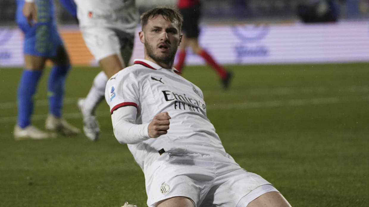 Jimenez' first goal with AC Milan leads them to victory over Empoli